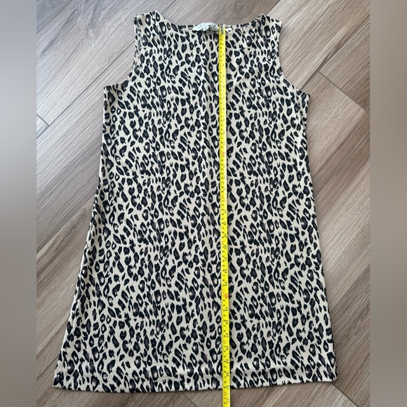 Vintage Leopard Print Boat Neck T-shirt Tank Dress - Picture 9 of 12